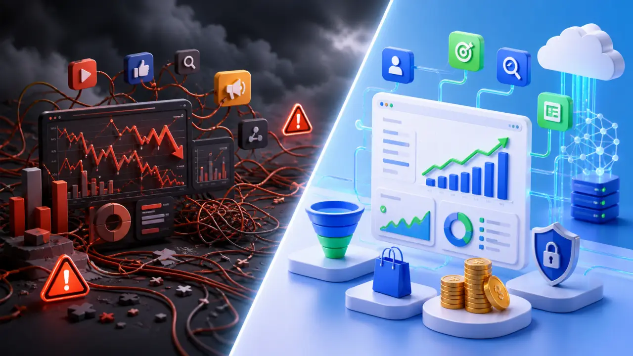 Illustration 3D d’un tracking publicitaire et d’un CPA qui se stabilise