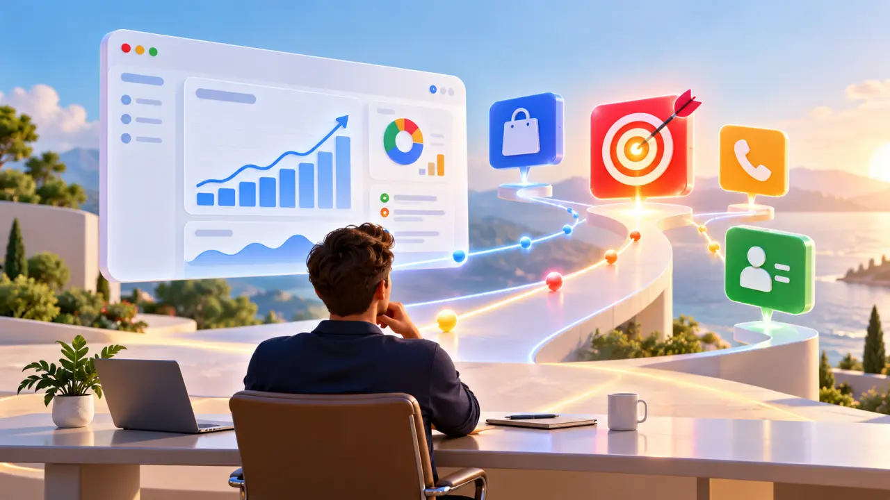 Tableau de bord Google Ads illustrant une campagne orientée performance