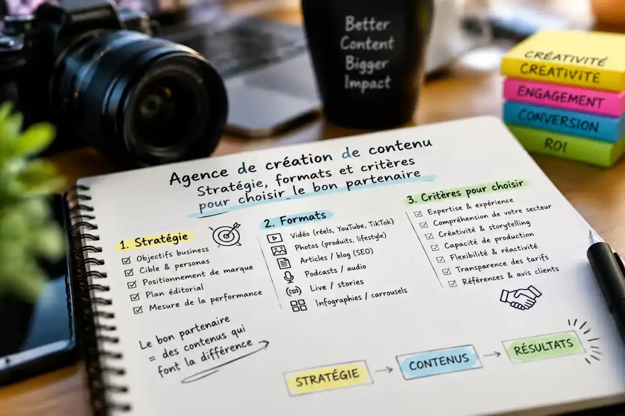 Agence de création de contenu : stratégie, formats et critères pour choisir le bon partenaire