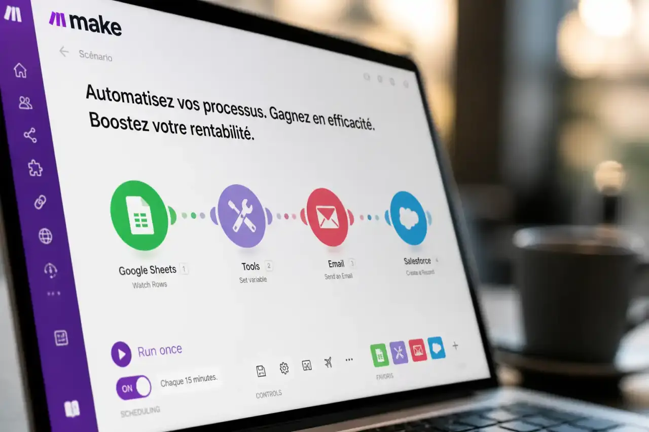 Automatisation Make à Toulouse : comment transformer vos processus métier pour booster votre rentabilité